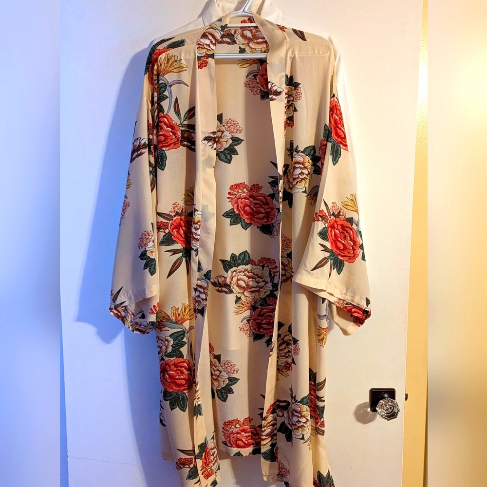3/4 sleeve kimono